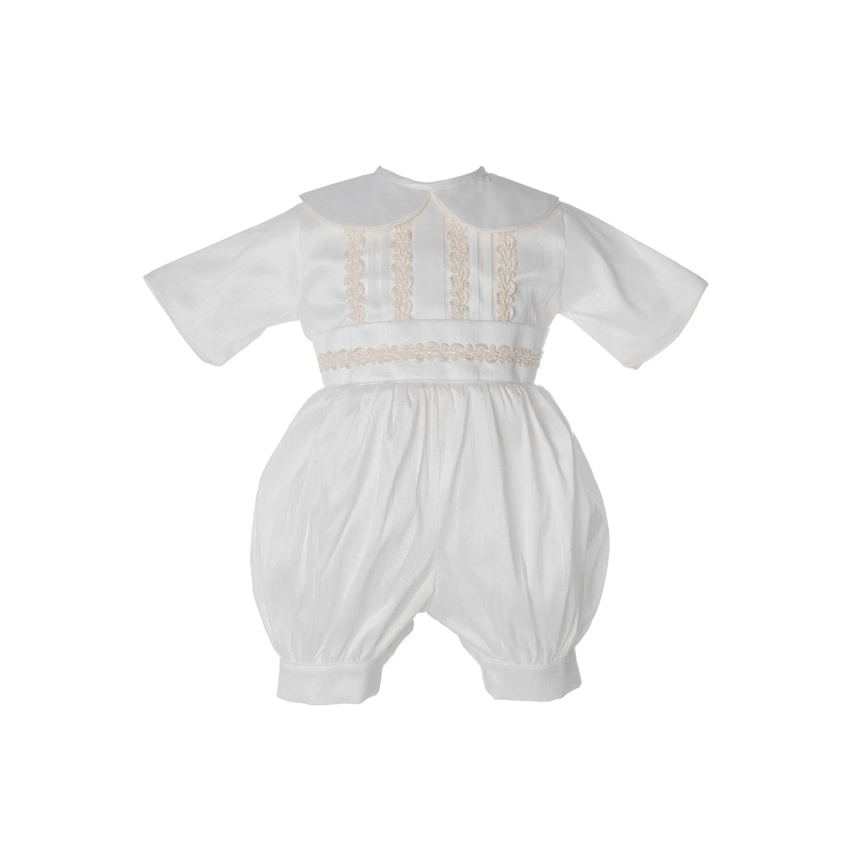TrajesBombacho de Bautizo para Bebé en Marfil con Gorro y Set de Vela – 402Luca Gobbi