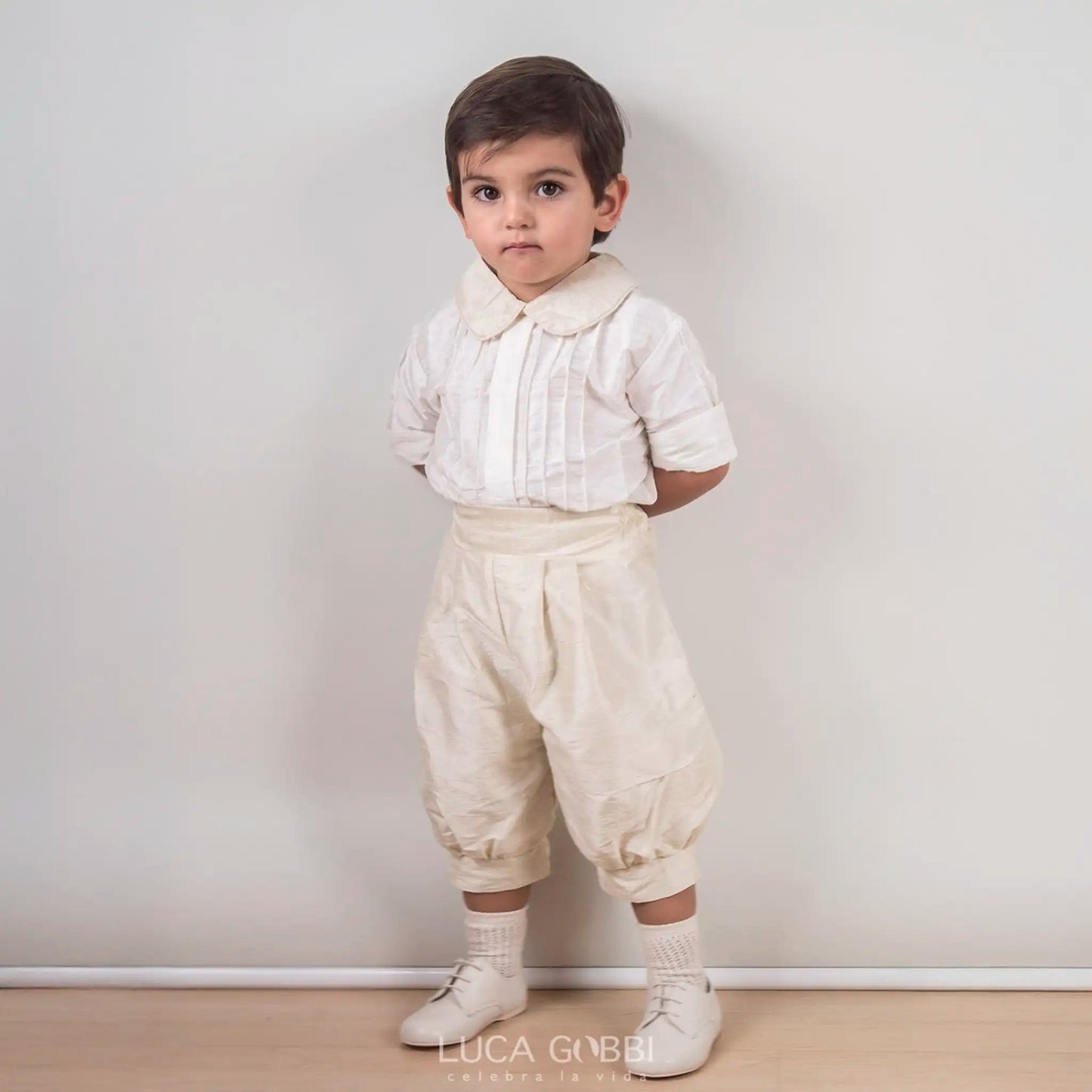 Bautizo (3 a 5 años)E40 - Traje de Ceremonia para niño (Beige)Luca Gobbi