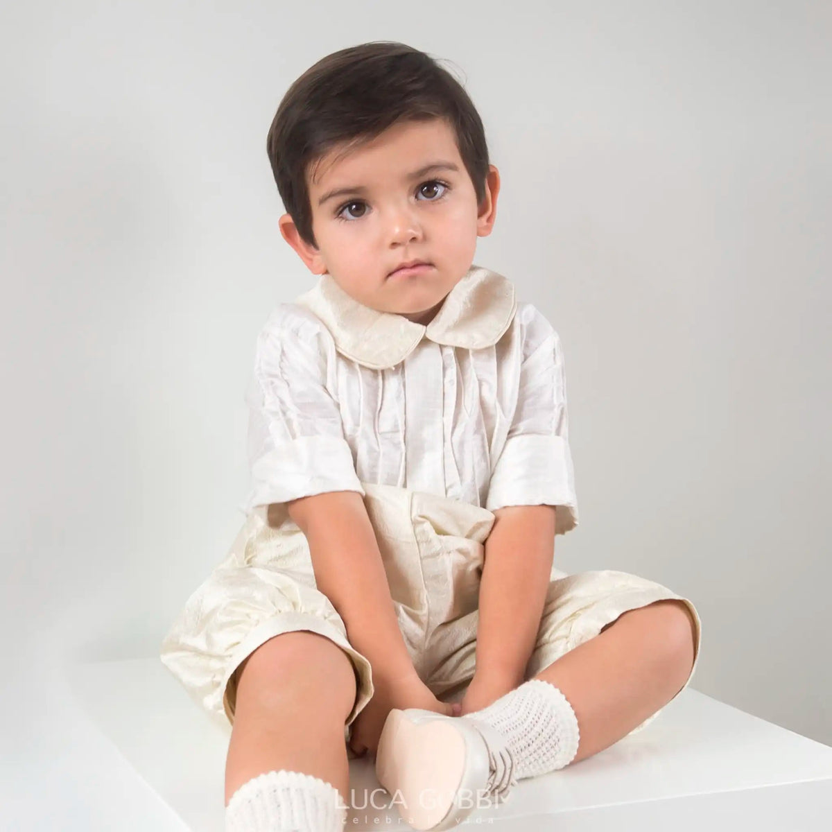 Bautizo (3 a 5 años)E40 - Traje de Ceremonia para niño (Beige)Luca Gobbi