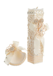 M30-Set de bautizo para niña champagne