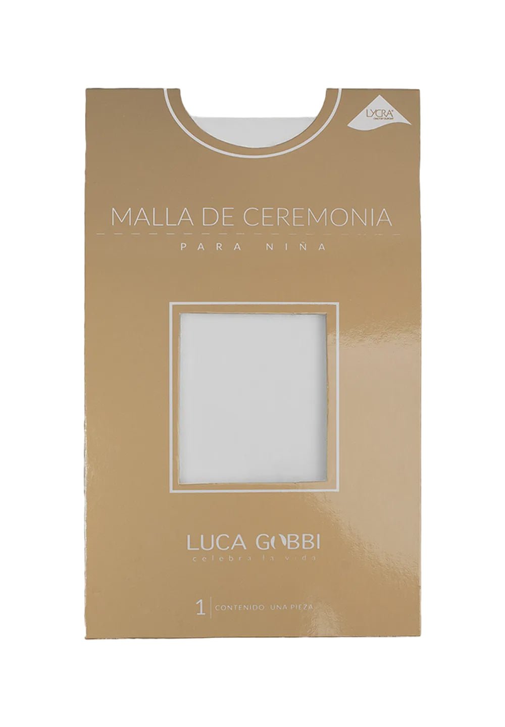 Mallas de CeremoniaMallas lisas blancas para niña ceremoniaLuca Gobbi
