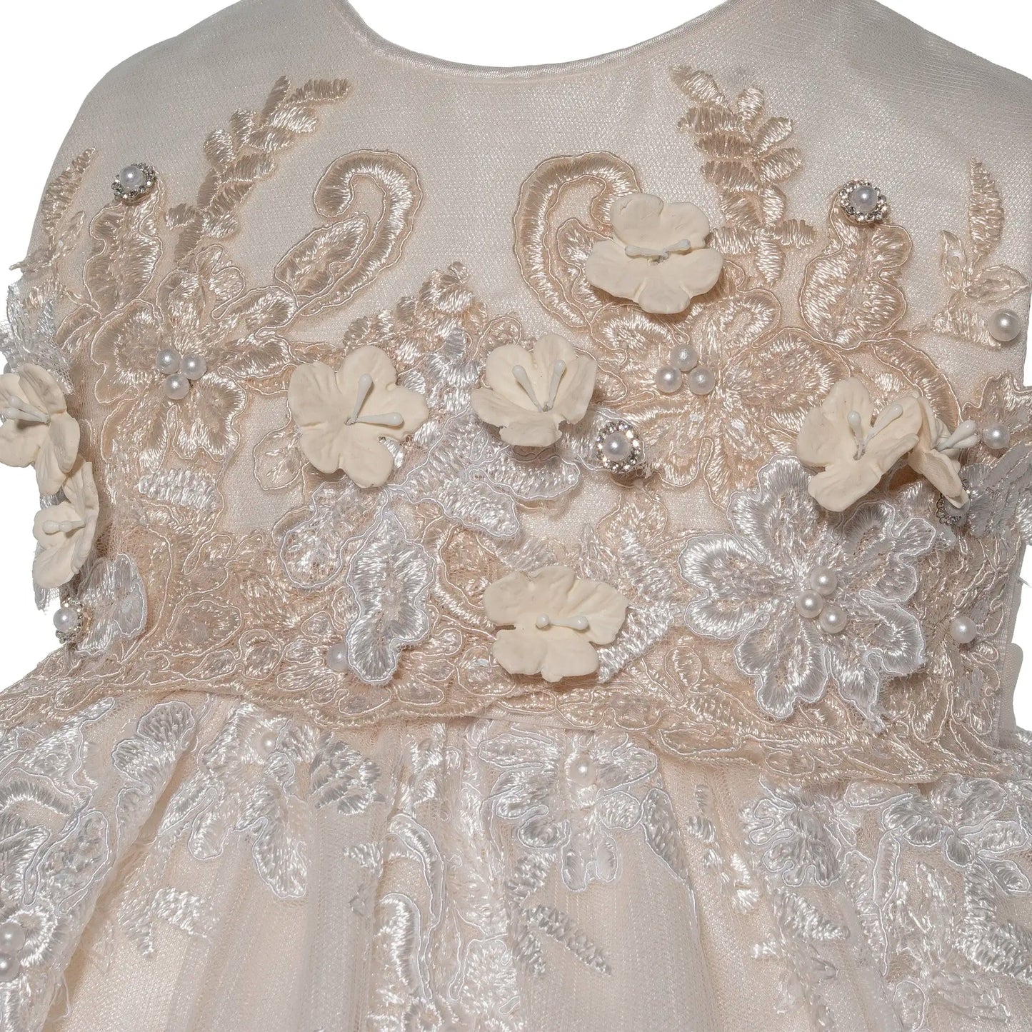 Vestidos para BautizoRopón corto de Bautizo para niña S72 Color: IvoryNot specified