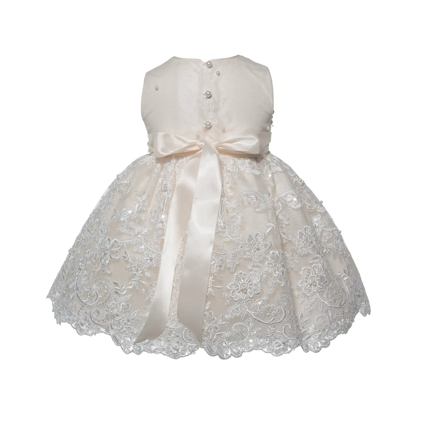 Vestidos para BautizoRopón corto de Bautizo para niña S72 Color: IvoryNot specified