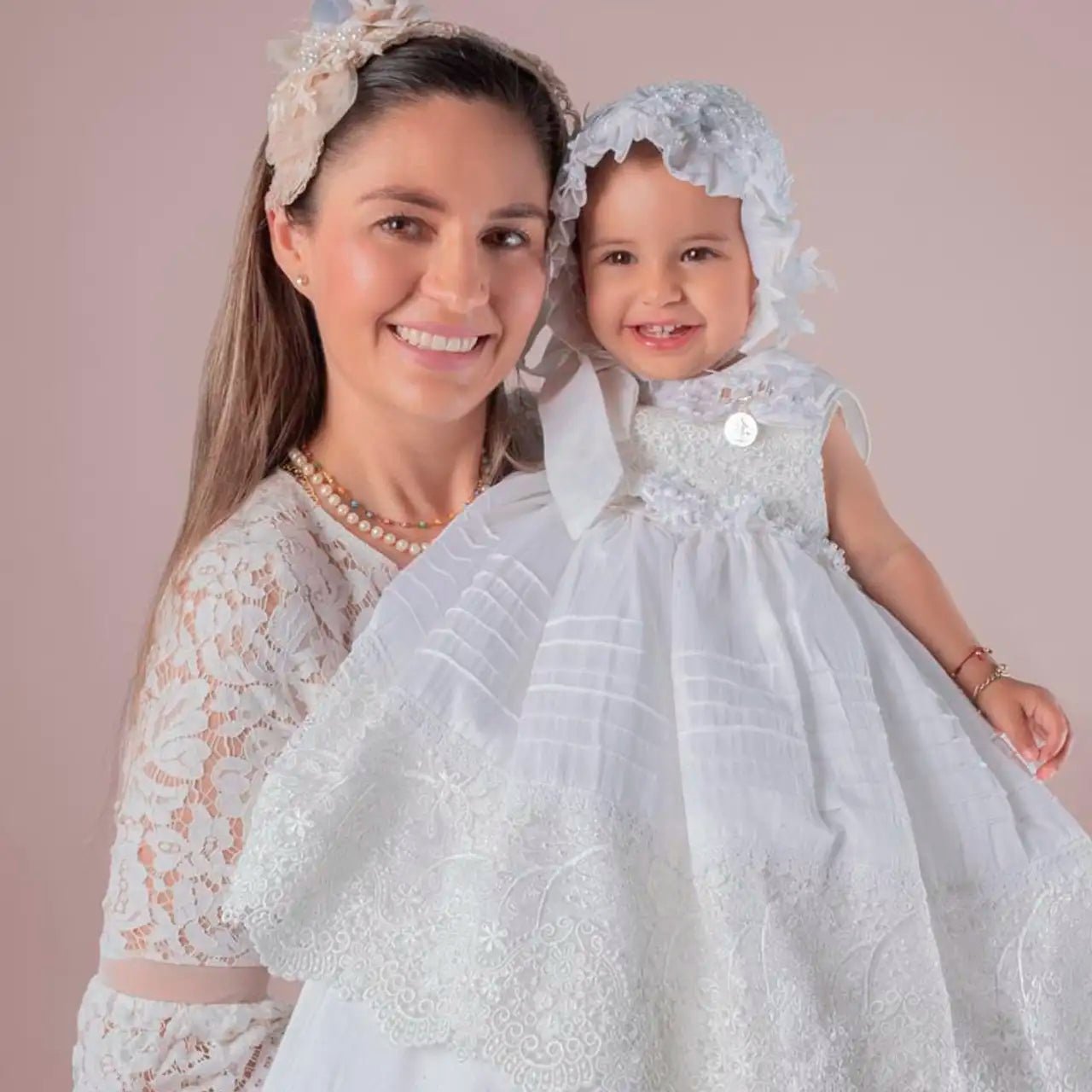 Ropones de BautizoRopón de bautizo S06 Seda Blanco para niñaLuca Gobbi