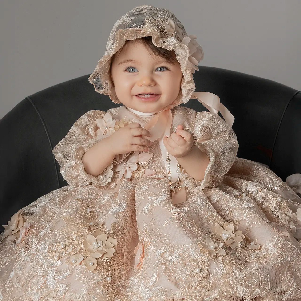 Ropones de BautizoRopón Signature A20 – Blush· Tres Faldas DesmontableLuca Gobbi