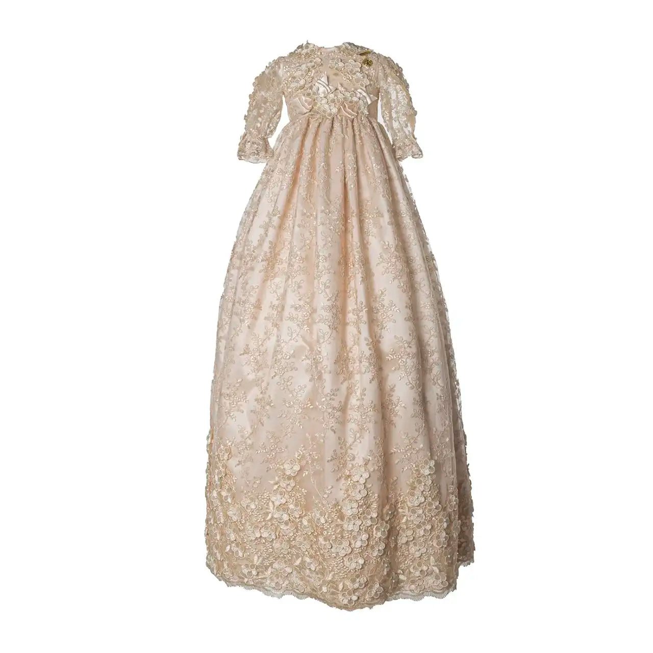 Ropones de BautizoRopón Signature B25 – Beige · Incluye Vestido de FiestaLuca Gobbi