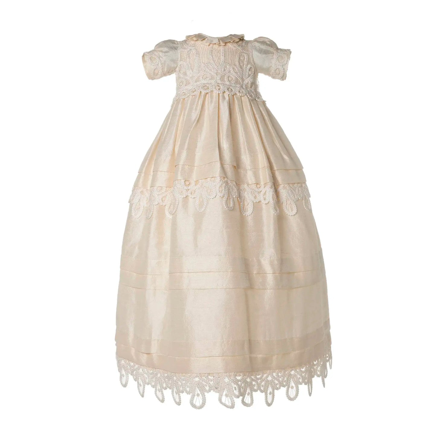 Ropones de BautizoRopón Signature R03 – Beige · Cintilla trenzada a manoLuca Gobbi