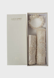 S61-Set de bautizo para niña Beige