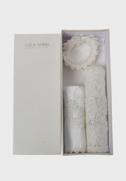 S61-Set de bautizo para niña Perla