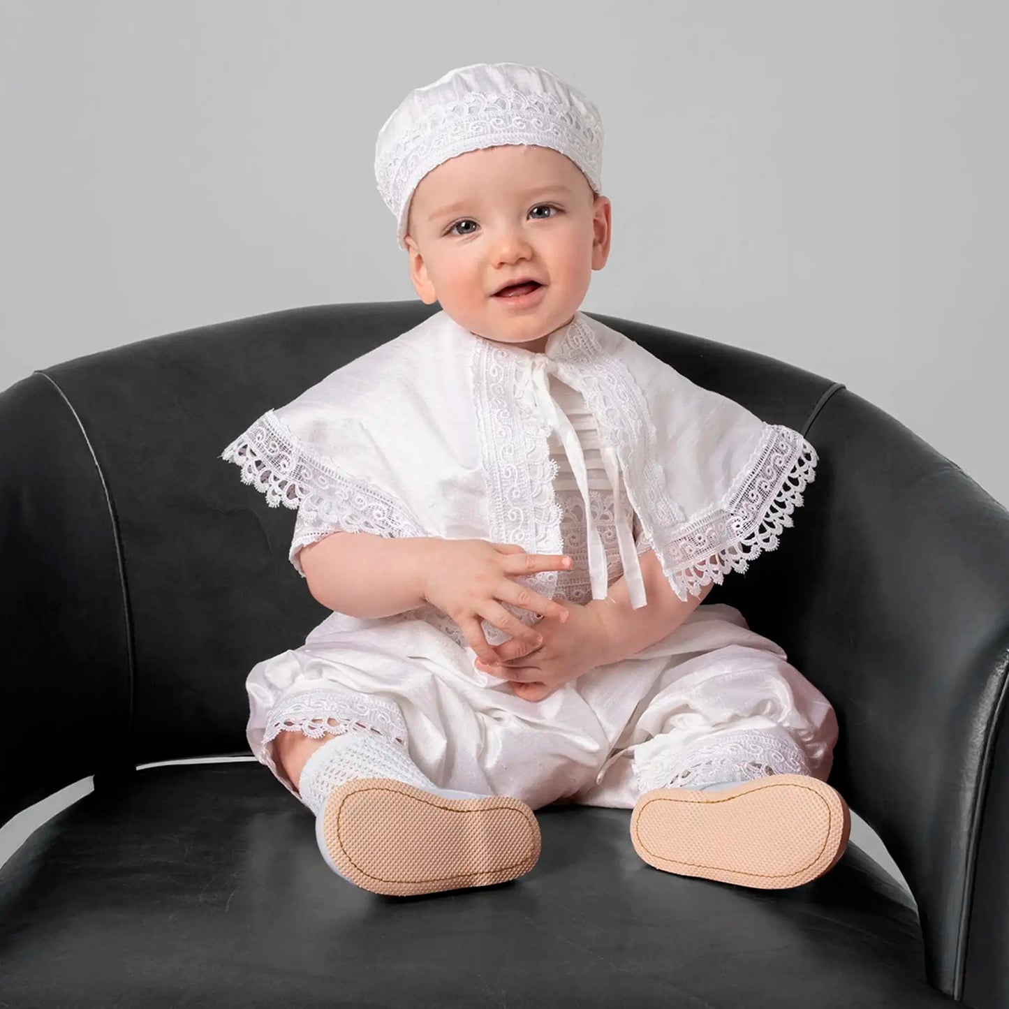 TrajesTraje de bautizo E45 para niño BlancoLuca Gobbi