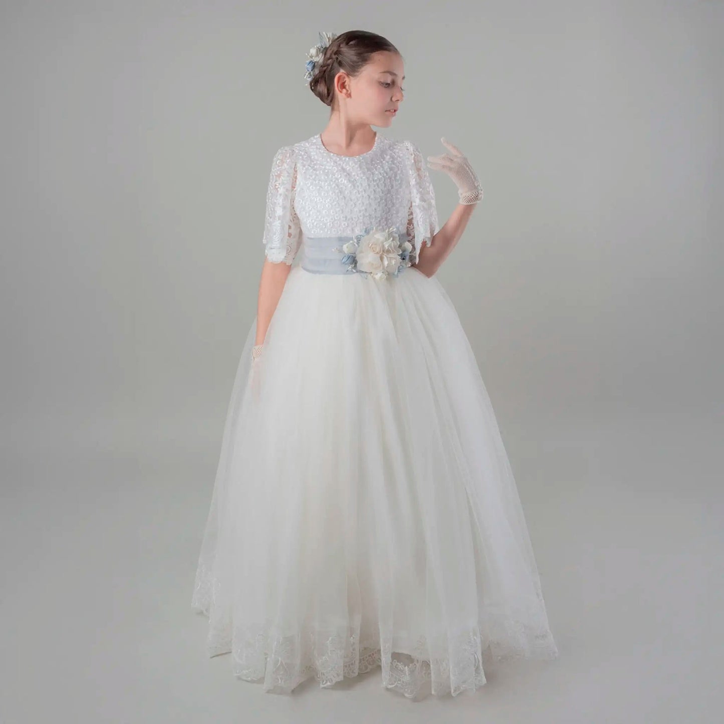 Gala Floral 23 - 24Vestido de Primera Comunión AzaleaLuca Gobbi