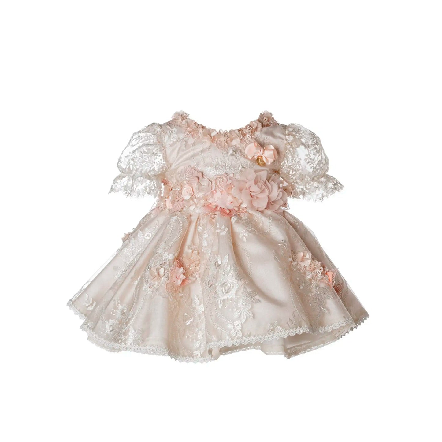 Vestidos para BautizoVestido Signature Bella M50 – Beige · Incluye GorroLuca Gobbi