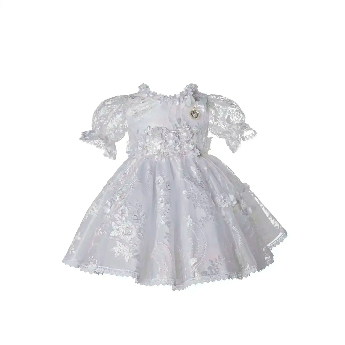 Vestidos para BautizoVestido Signature Bella M50 – Blanco · Incluye GorroLuca Gobbi