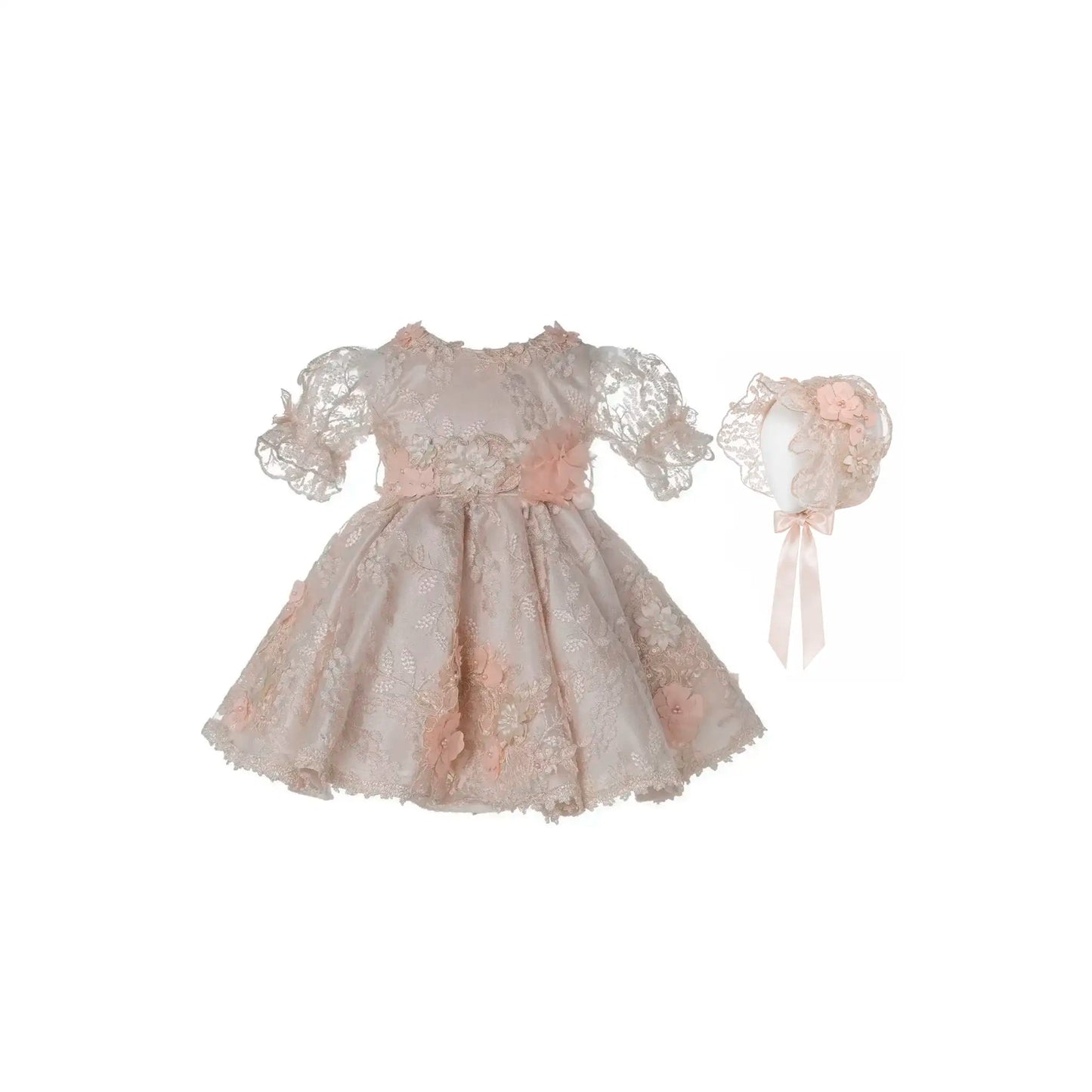 Vestidos para BautizoVestido Signature M58 – Beige · Incluye GorroLuca Gobbi