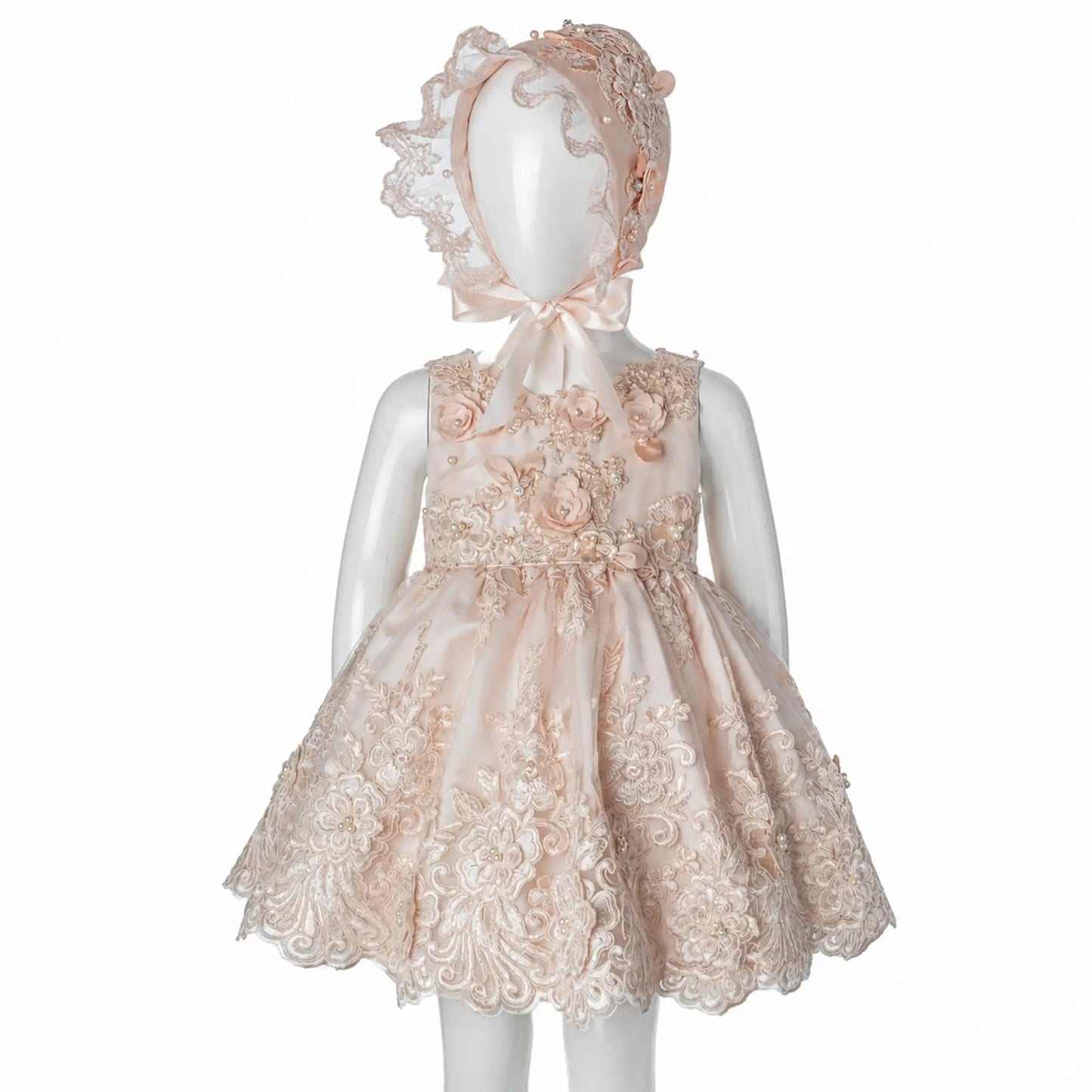 Vestidos para BautizoVestido Signature S60 – Beige · Incluye GorroLuca Gobbi
