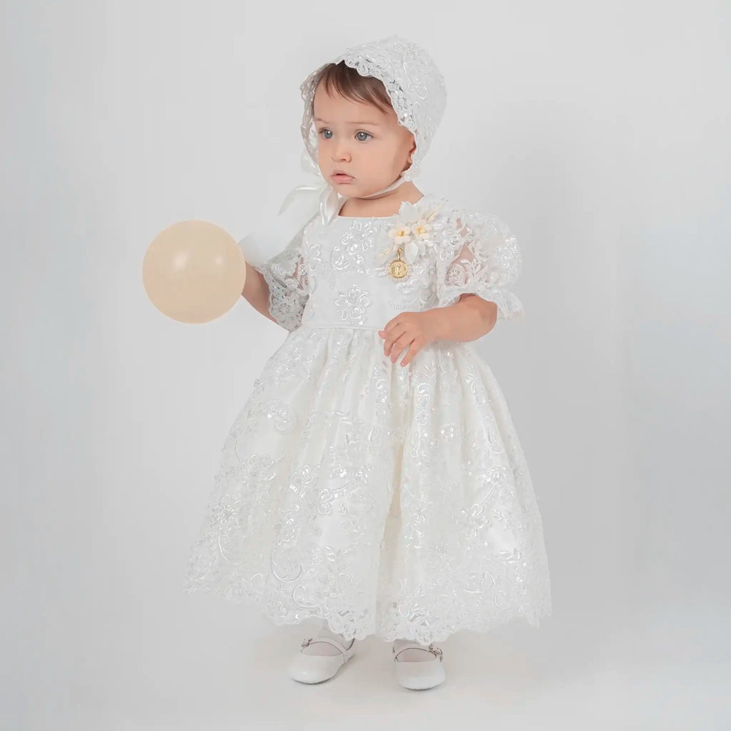 Vestidos para BautizoVestido Signature S70 – Marfil · Incluye GorroLuca Gobbi