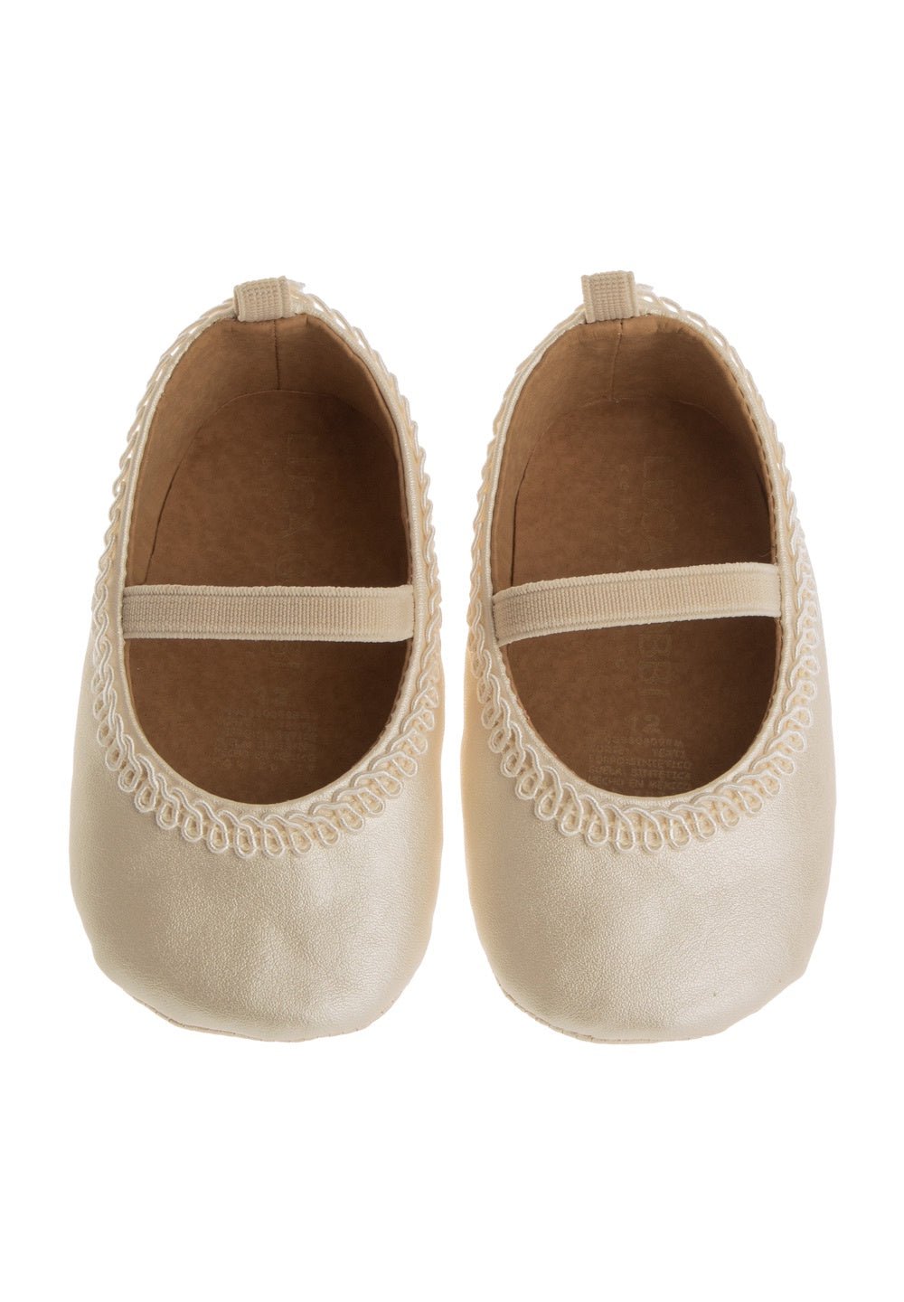 Calzado Tela (9 a 12 cm)Zapato de bautizo G30 para niña (Beige)Luca Gobbi