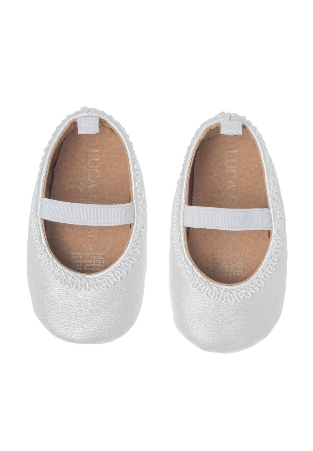 Calzado Tela (9 a 12 cm)Zapato de bautizo G30 para niña (Ivory)Luca Gobbi