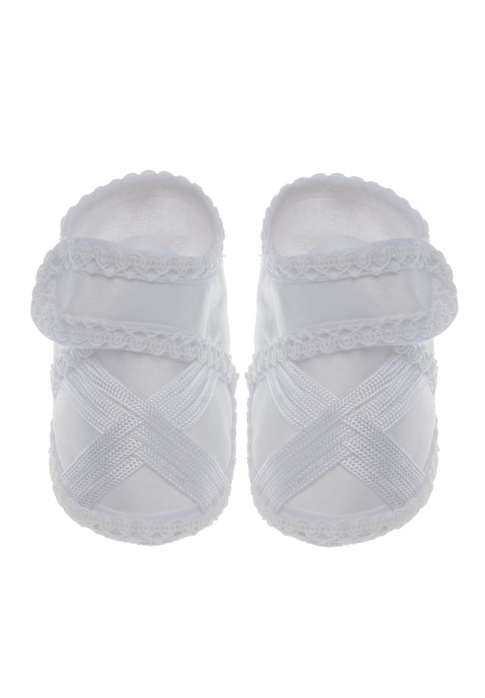 Calzado Tela (9 a 12 cm)Zapato de bautizo para niño G04 (Blanco)Luca Gobbi
