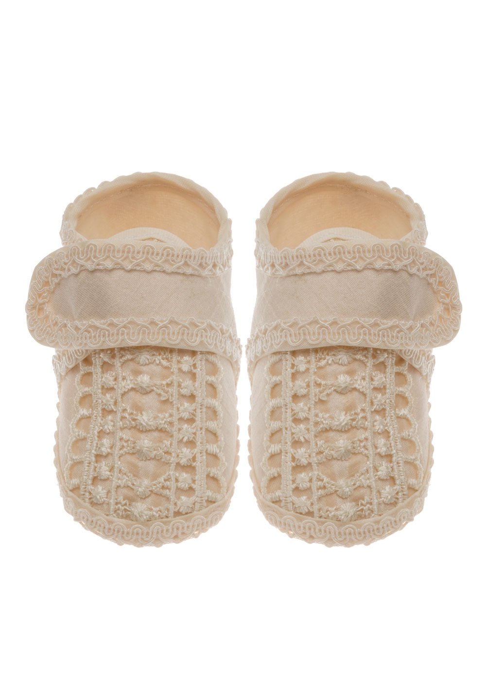 Calzado Tela (9 a 12 cm)Zapato de bautizo para niño G06 (Beige)Luca Gobbi