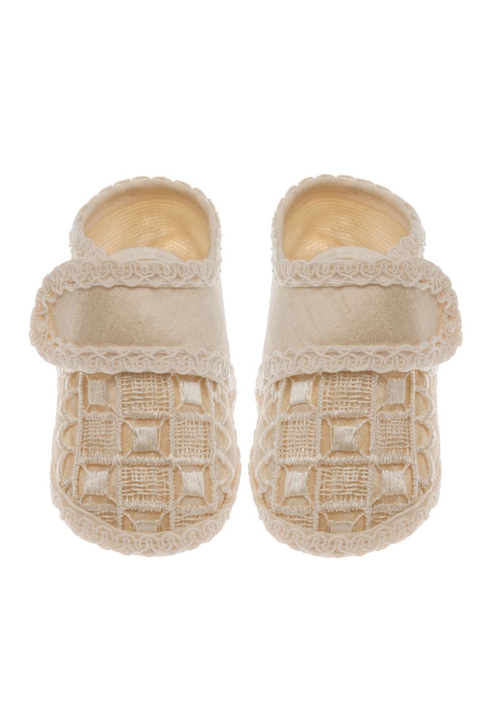 Calzado Tela (9 a 12 cm)Zapato de bautizo para niño G08 (Beige)Luca Gobbi