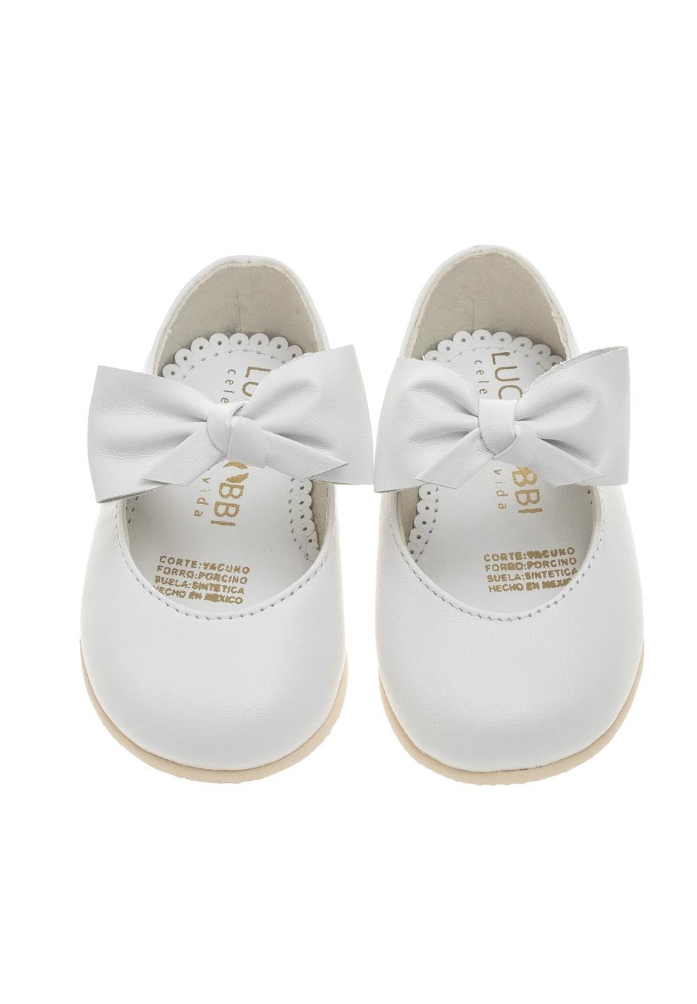 Calzado Piel/Cuero (10 a 21 cm)Zapato de Piel 205 para niña BabyFlex (Blanco)Luca Gobbi